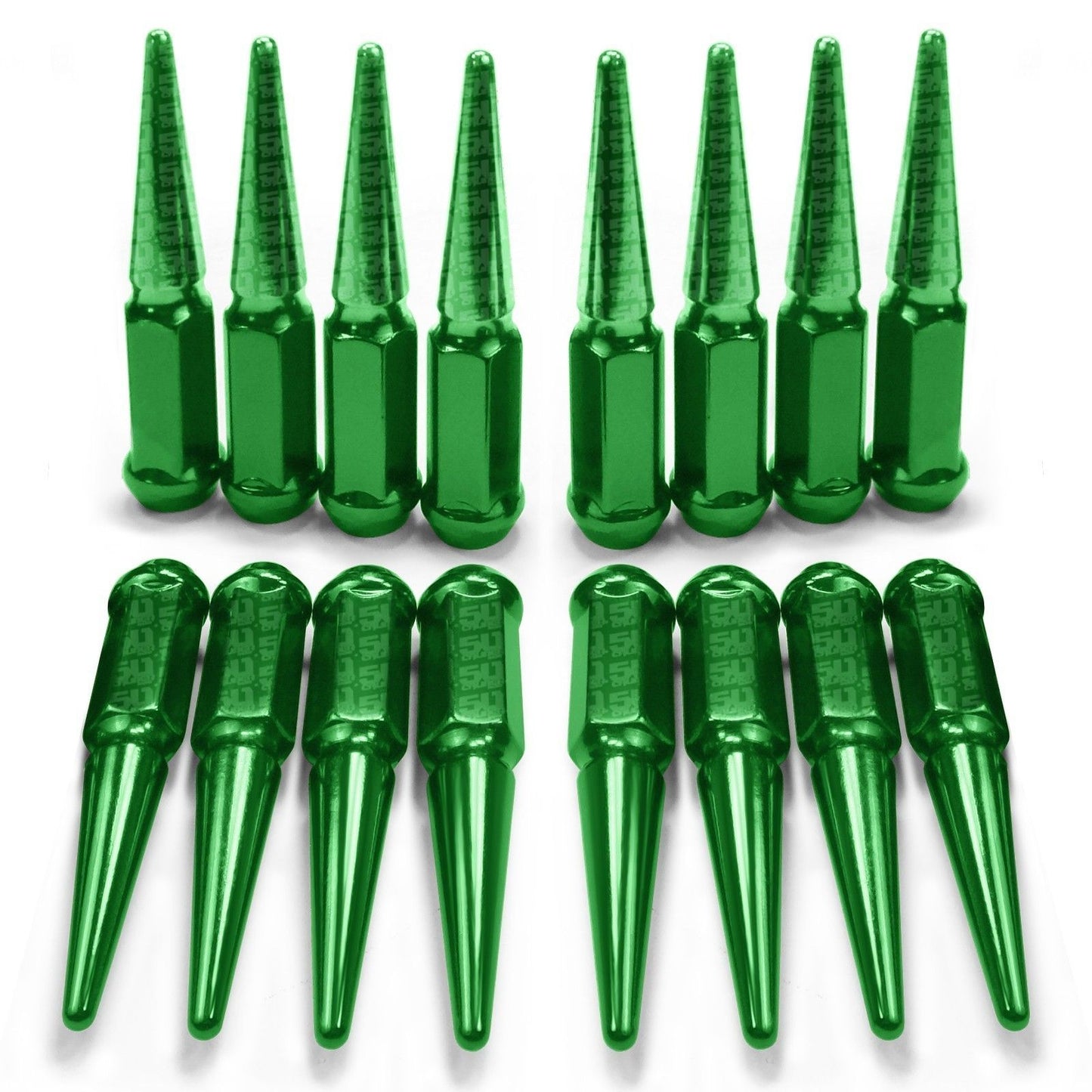 12x1.25mm Extended Spike Lug Nuts - 60 Degree Taper Seat