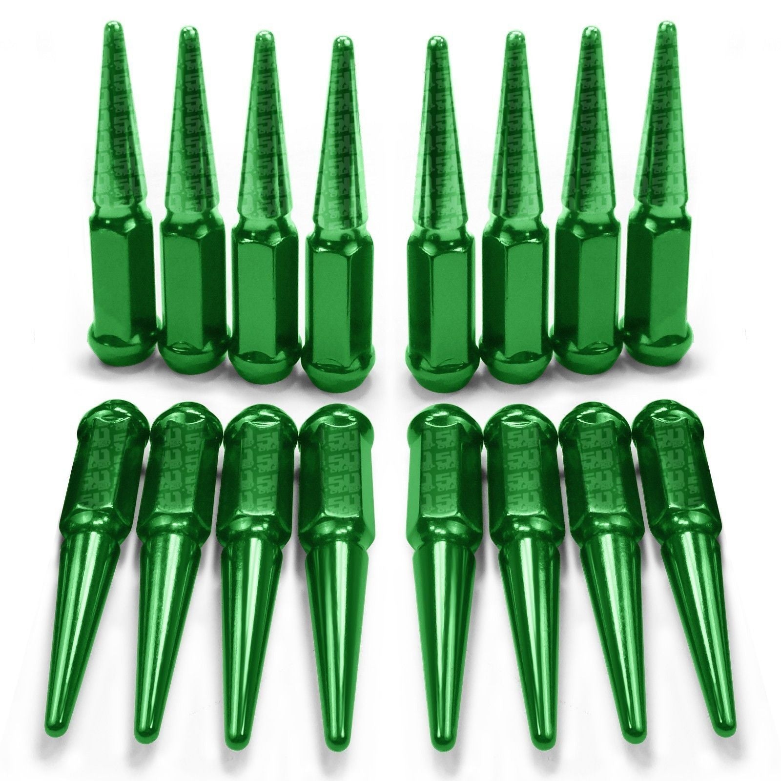 12x1.25mm Extended Spike Lug Nuts - 60 Degree Taper Seat