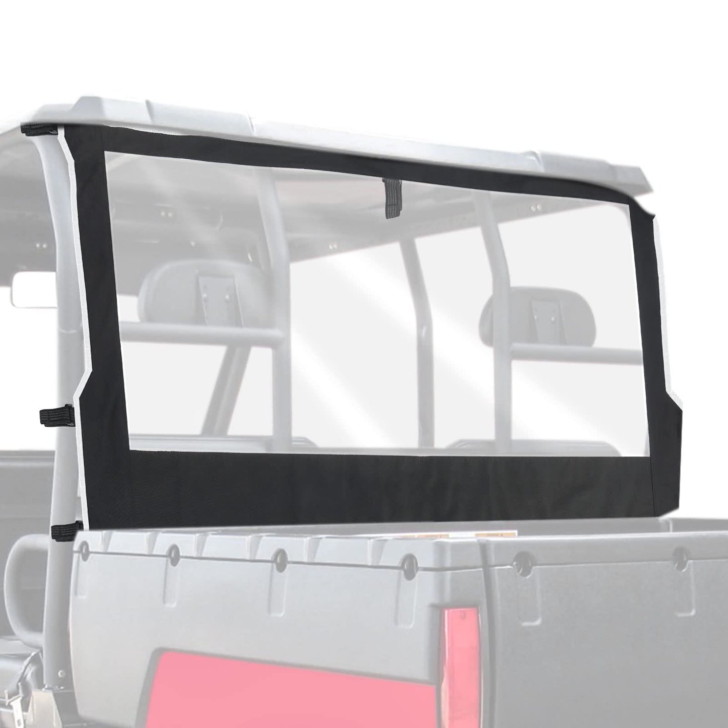 Kemimoto Rear Windshield Soft PVC for Polaris Ranger 500/650/700
