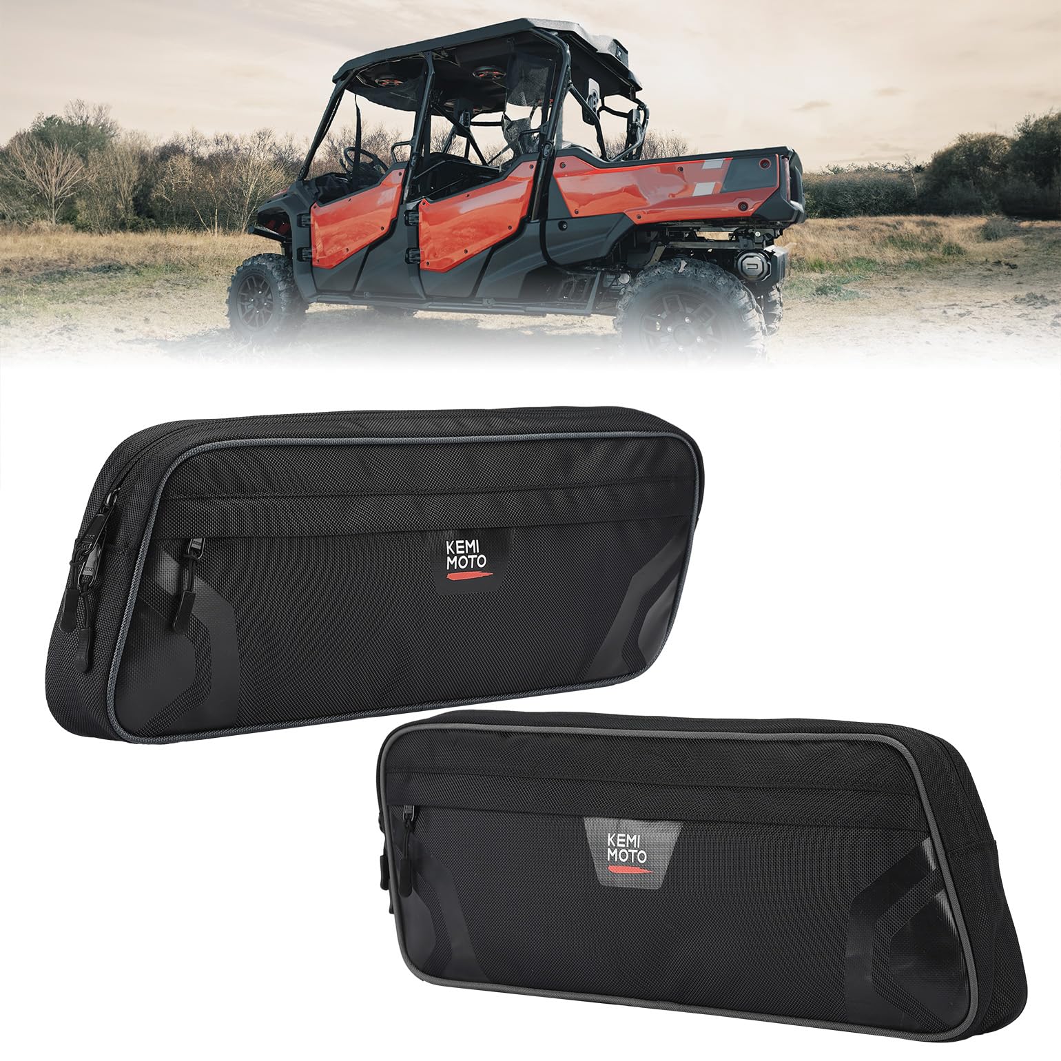 Kemimoto Lower Door Bags Oxford Fabric for Pioneer 1000-5/1000-6