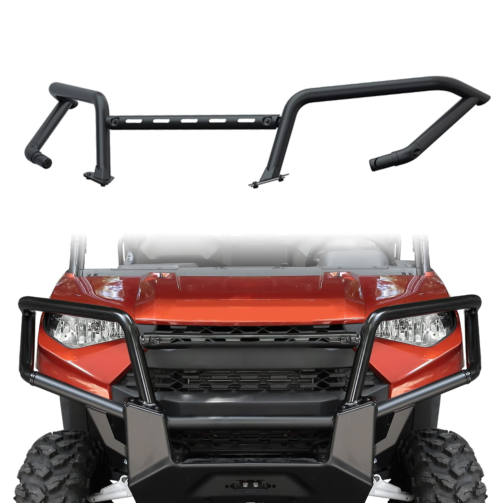 Kemimoto Front Bumper Upper Brush Guard Powder‑Coated Steel 2018‑2024