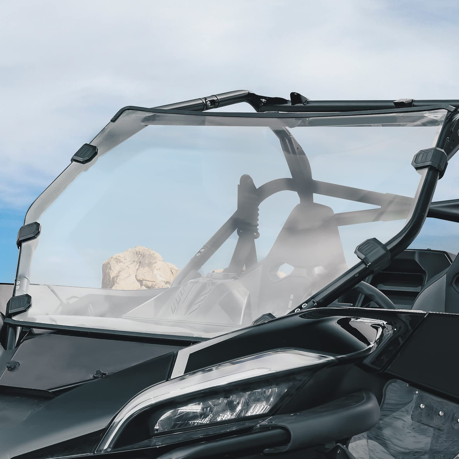 Kemimoto Scratch Resistant Front Windshield for CFMOTO ZForce 950