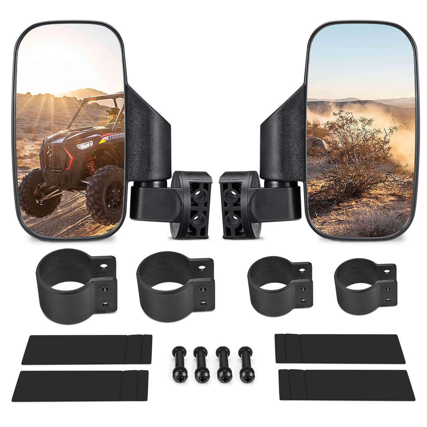 Kemimoto 360° Adjustable Side Mirrors for Can‑Am Maverick X3/RZR