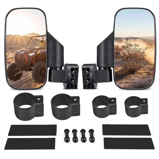 Kemimoto 360° Adjustable Side Mirrors for Can‑Am Maverick X3/RZR