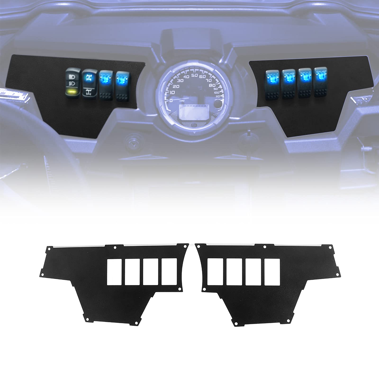 Kemimoto 8 Switch Dash Panel for Polaris RZR XP 1000