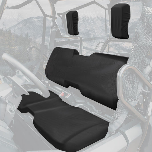Kemimoto UV‑Resistant Seat Covers for Pioneer 700 700‑4 (Black)