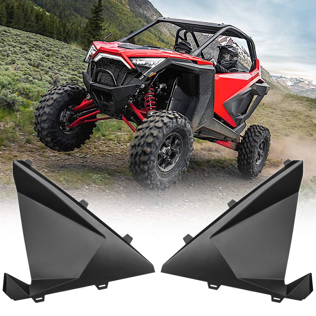 Kemimoto Half Door Panels Black for RZR Pro XP 2020-2024