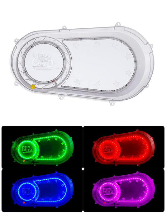 Kemimoto Outer Clutch Cover with RGB Lights for Polaris RZR