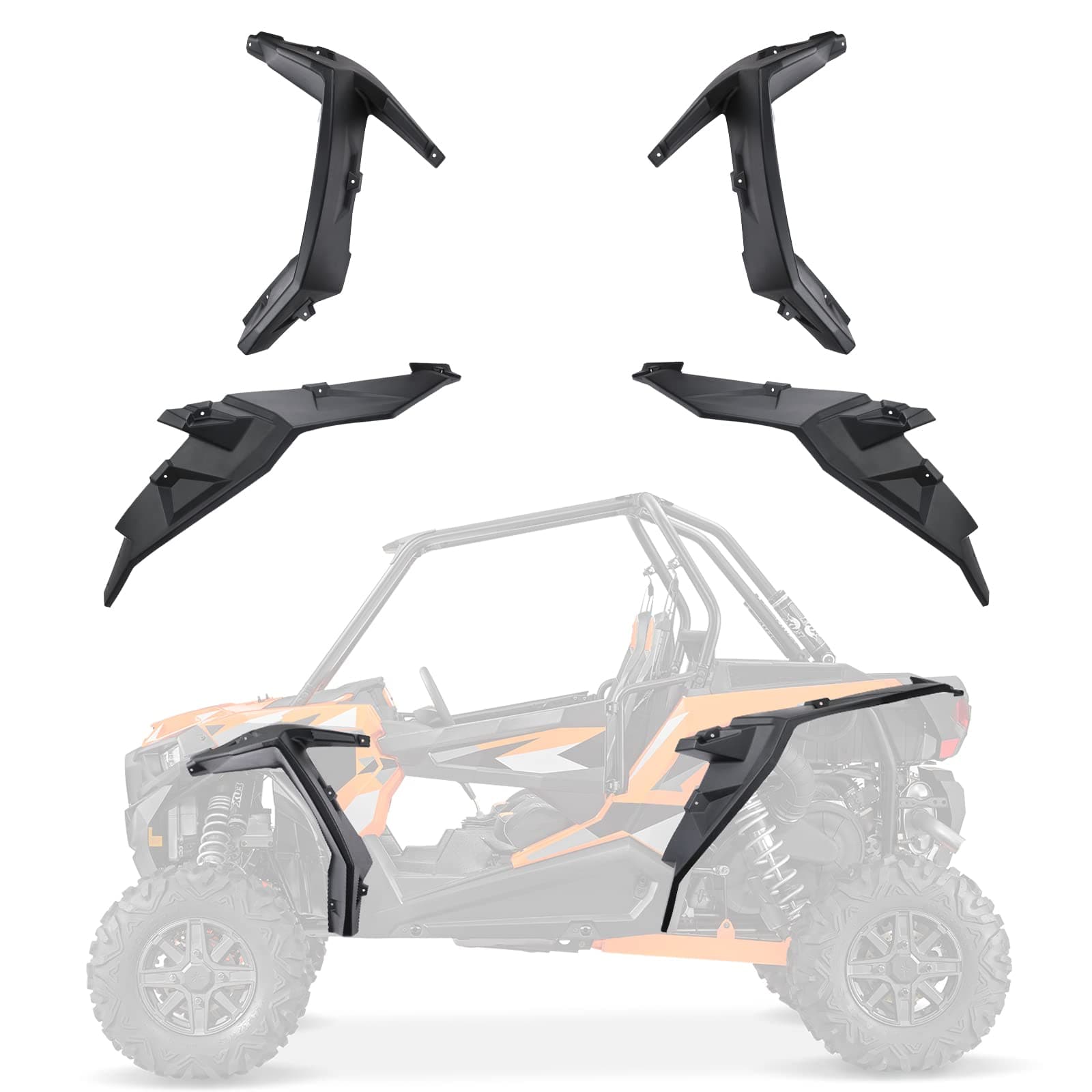 Kemimoto 8.5 Inch Mud Flap for Polaris RZR XP 1000/4