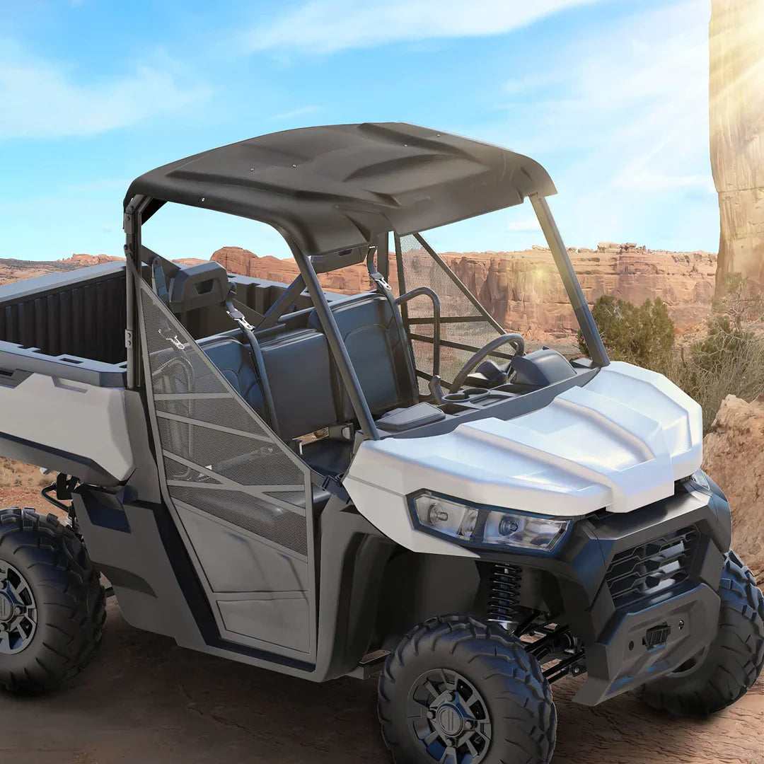 Kemimoto Rear Windshield & Hard Roof Plastic for Can‑Am Defender