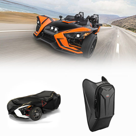 Kemimoto Full Cover & Center Console Bag for Polaris Slingshot