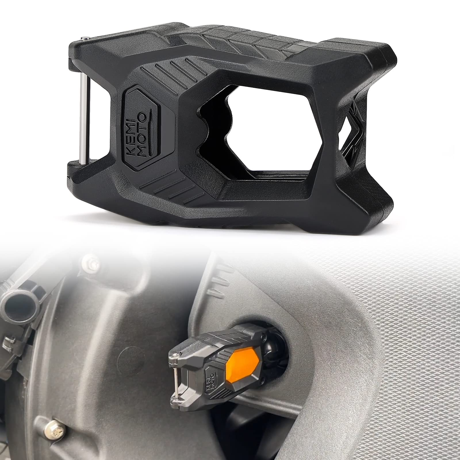 Kemimoto Flip-Top Ignition Key Holder for Can‑Am Ryker Outlander