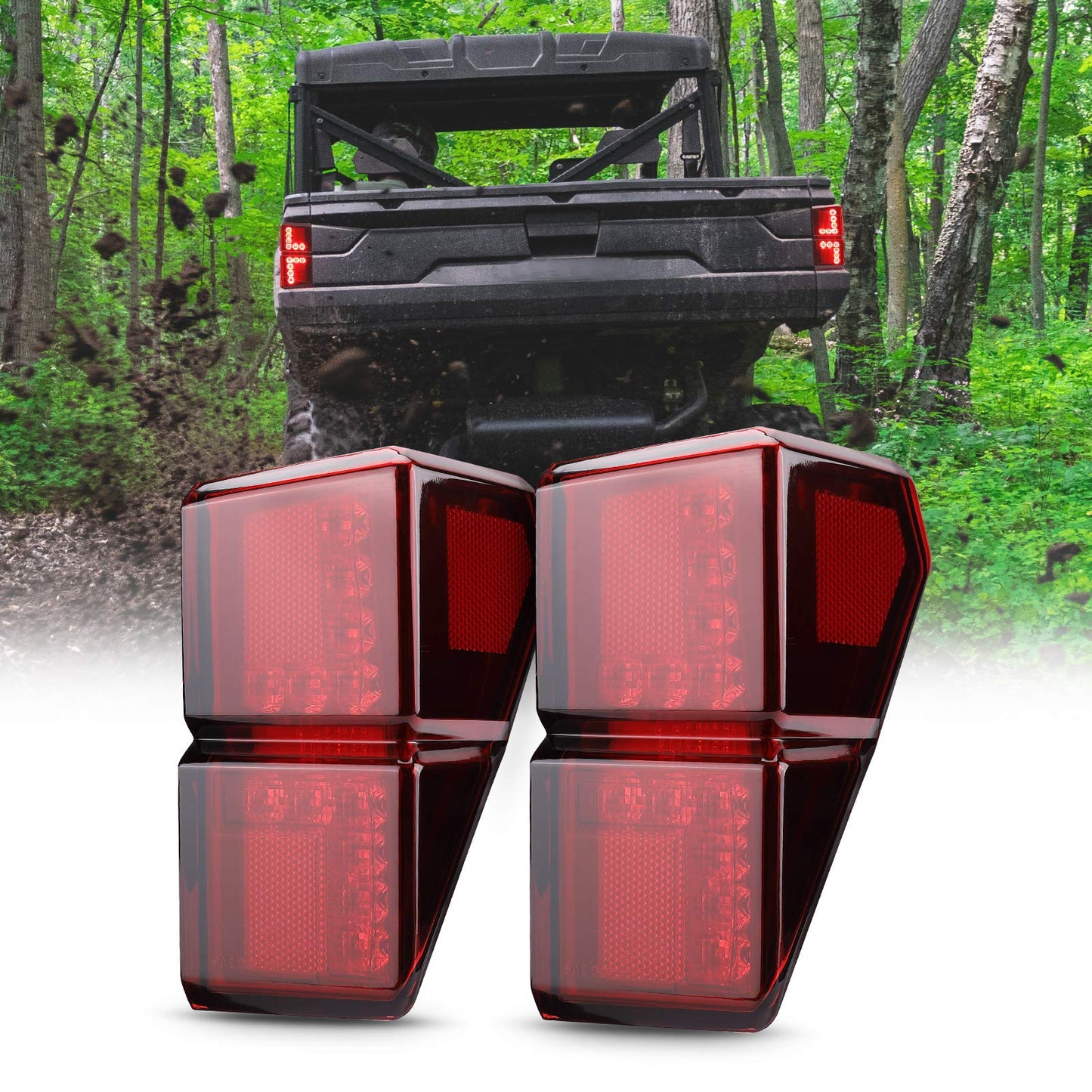 Kemimoto Tail Lights Polaris Ranger 1000 XP Crew IP65