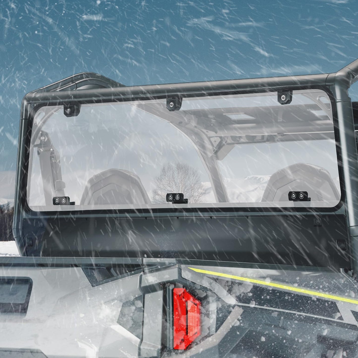 Rear Windshield Clear for Polaris General 1000 / 4 2016-2026