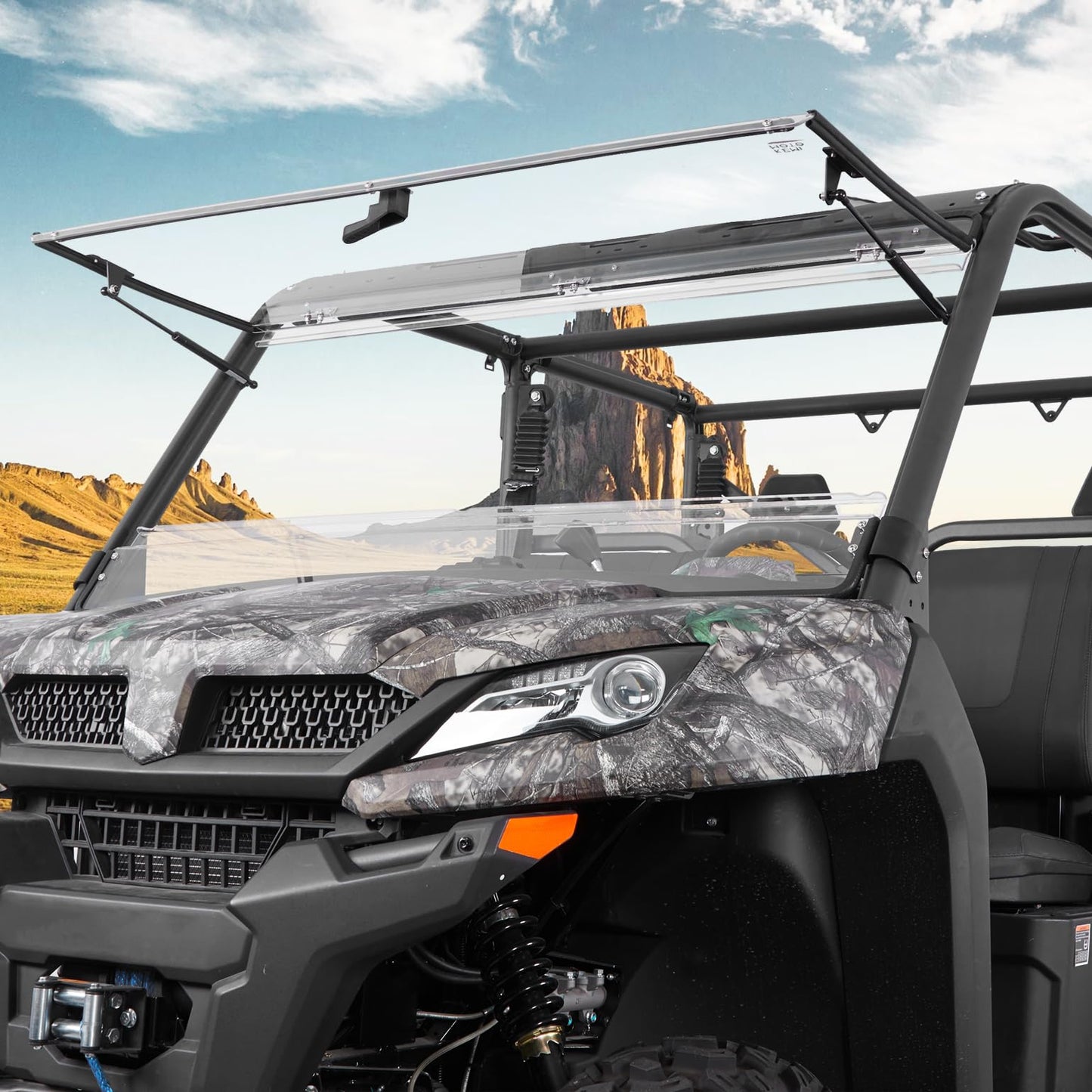 Kemimoto 2-IN-1 Flip Windshield for CFMOTO UForce 1000/1000XL