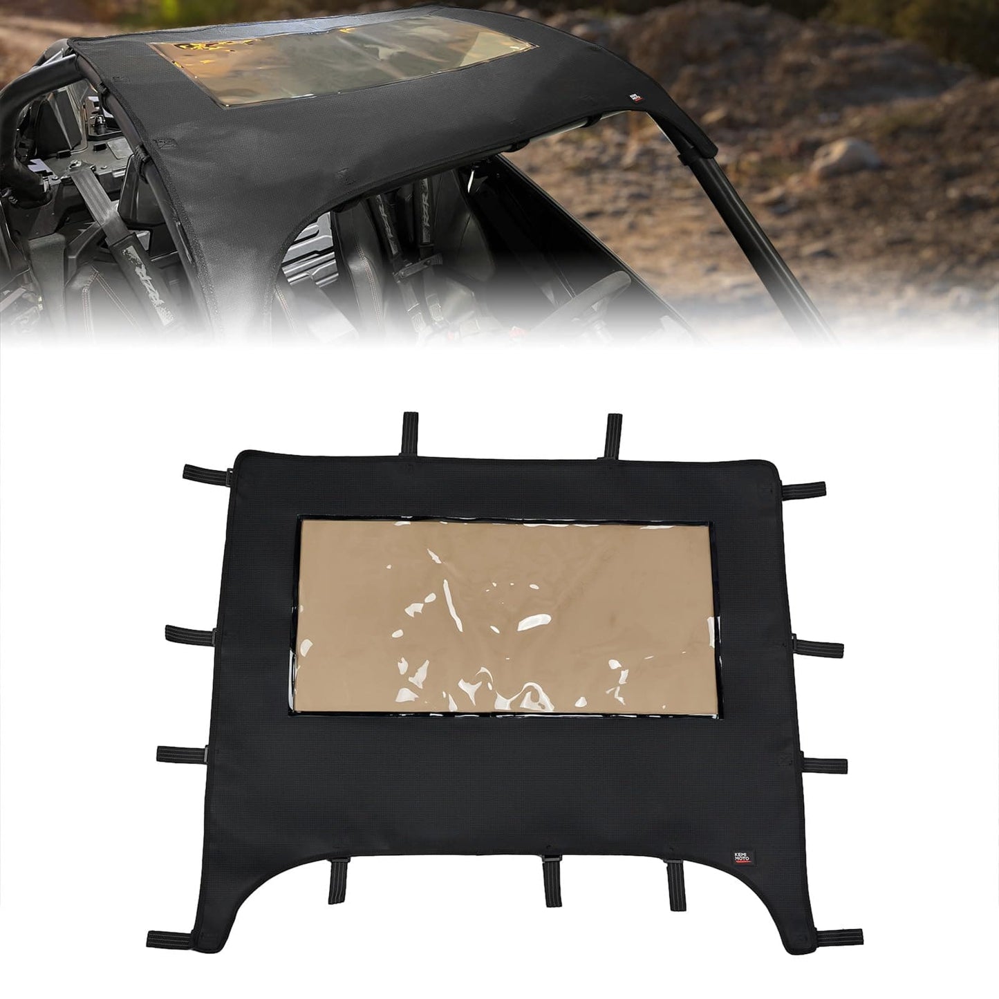 Kemimoto Soft Canvas Roof for Polaris RZR PRO R 2022-2024