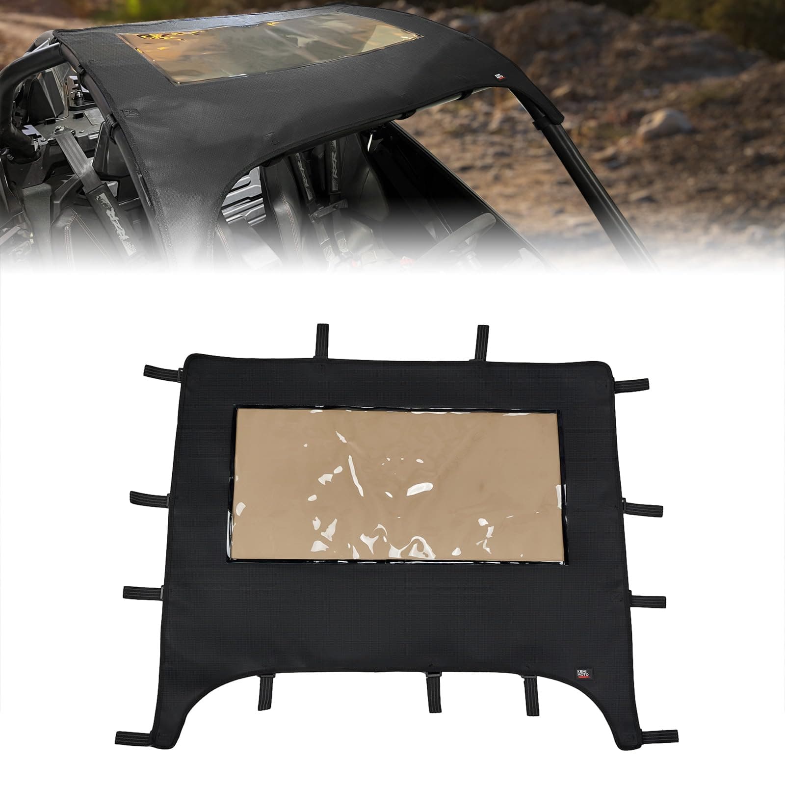 Kemimoto Soft Canvas Roof for Polaris RZR PRO R 2022-2024