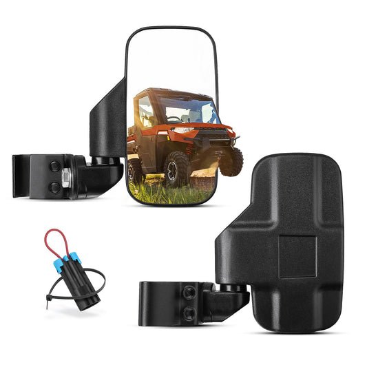 Adjustable Side Mirrors with Bypass for Ranger/ General/ Defender/ Maverick Trail