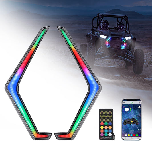 RGB Turn Signal Lights Fit Polaris RZR XP 1000 Turbo (2019-2023)