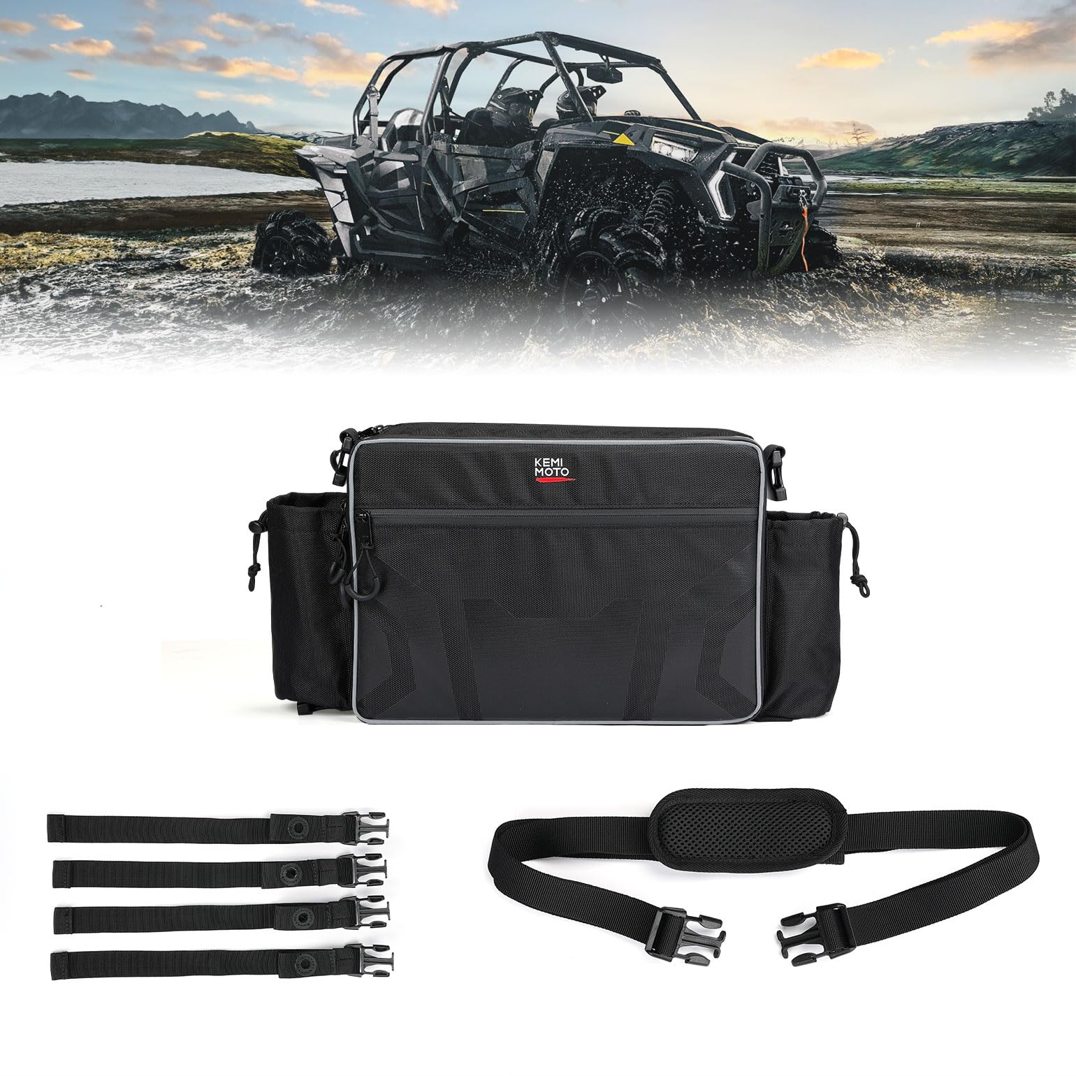 Kemimoto UTV Storage Bag for Pioneer 1000-6, RZR XP 1000