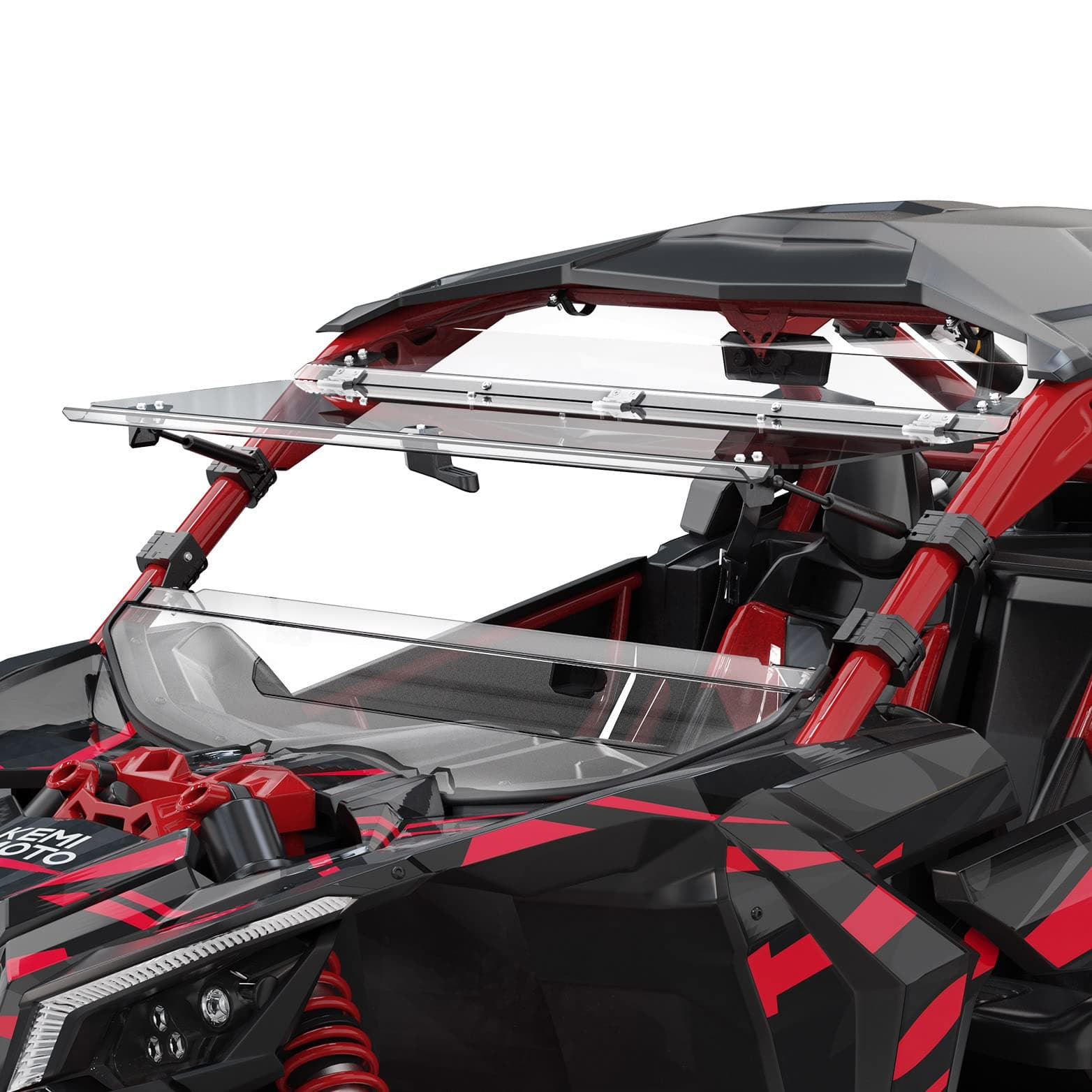 Kemimoto Flip and Rear Windshields for Can‑Am Maverick X3/X3 Max 2017‑2023