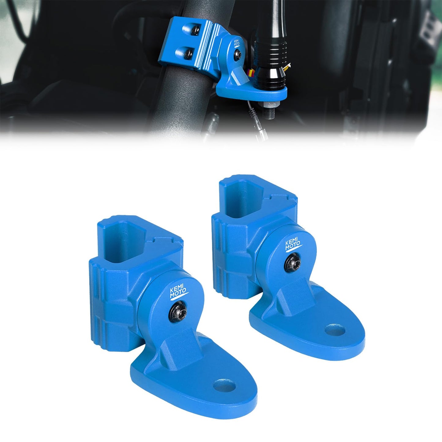 UTV Whip Light Flag Mounts Fit Pro-Fit Cage