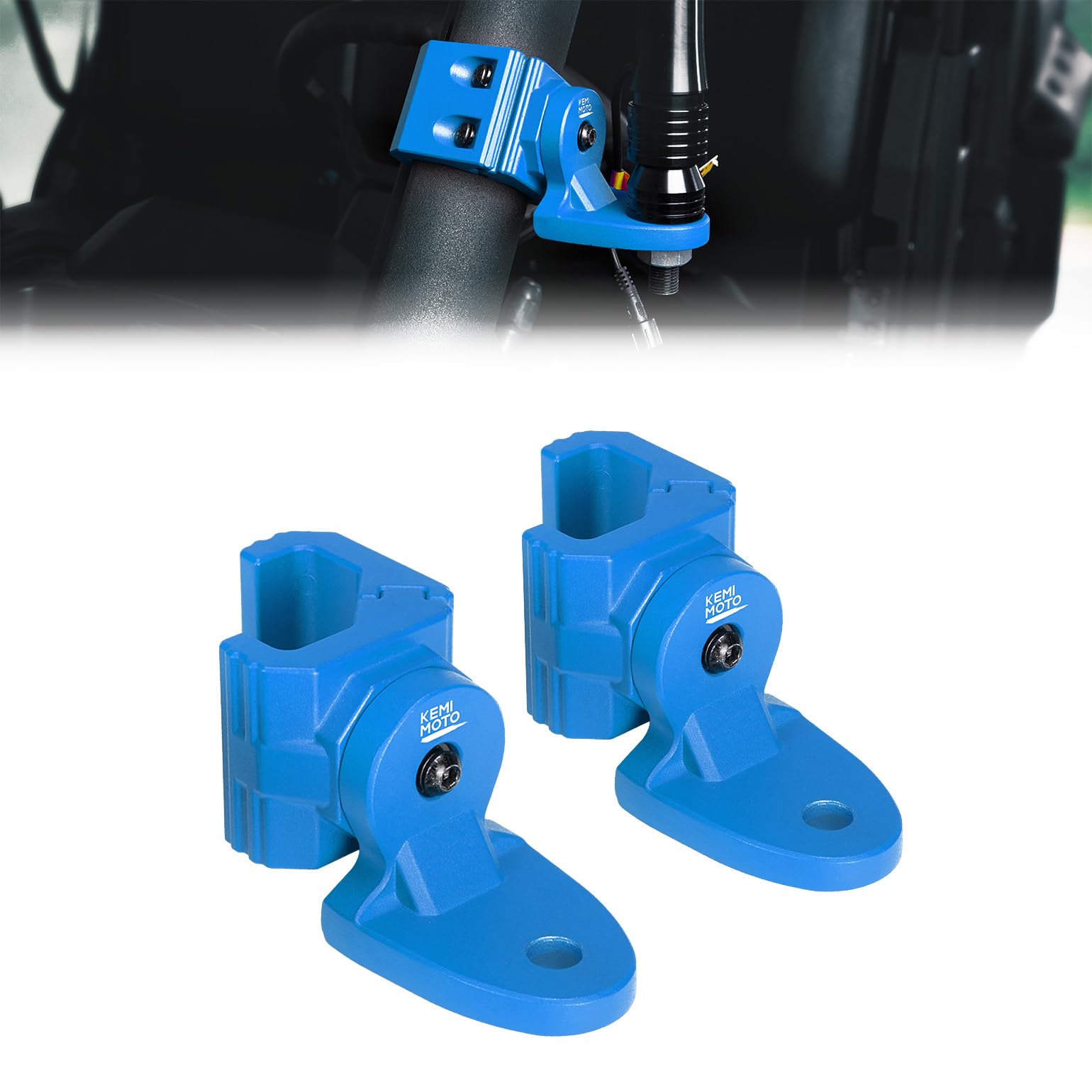 UTV Whip Light Flag Mounts Fit Pro-Fit Cage