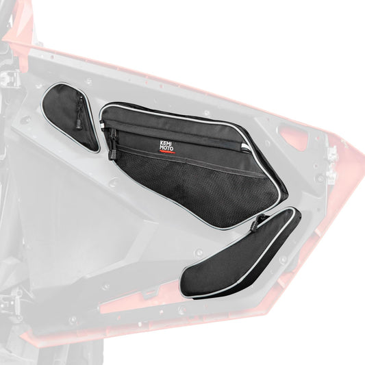 Kemimoto Front Door Bags With Knee Pads For Polaris RZR