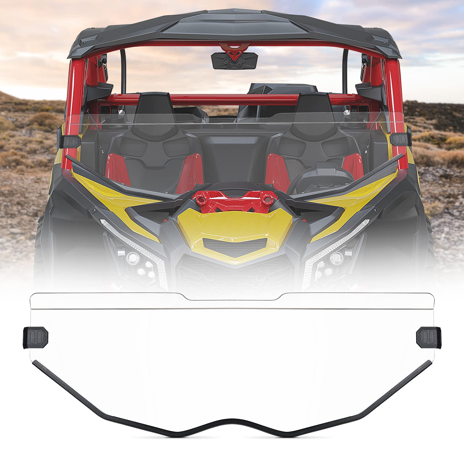 Kemimoto Front Half Windshield for Can‑Am Maverick X3