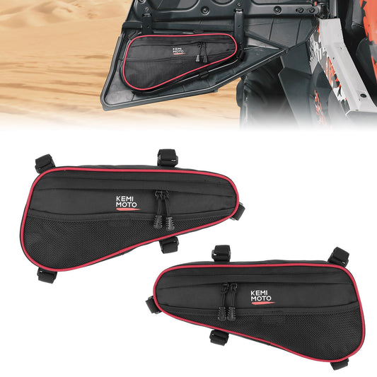 Kemimoto Rear Door Bags 1680D Oxford Fabric for Polaris RZR