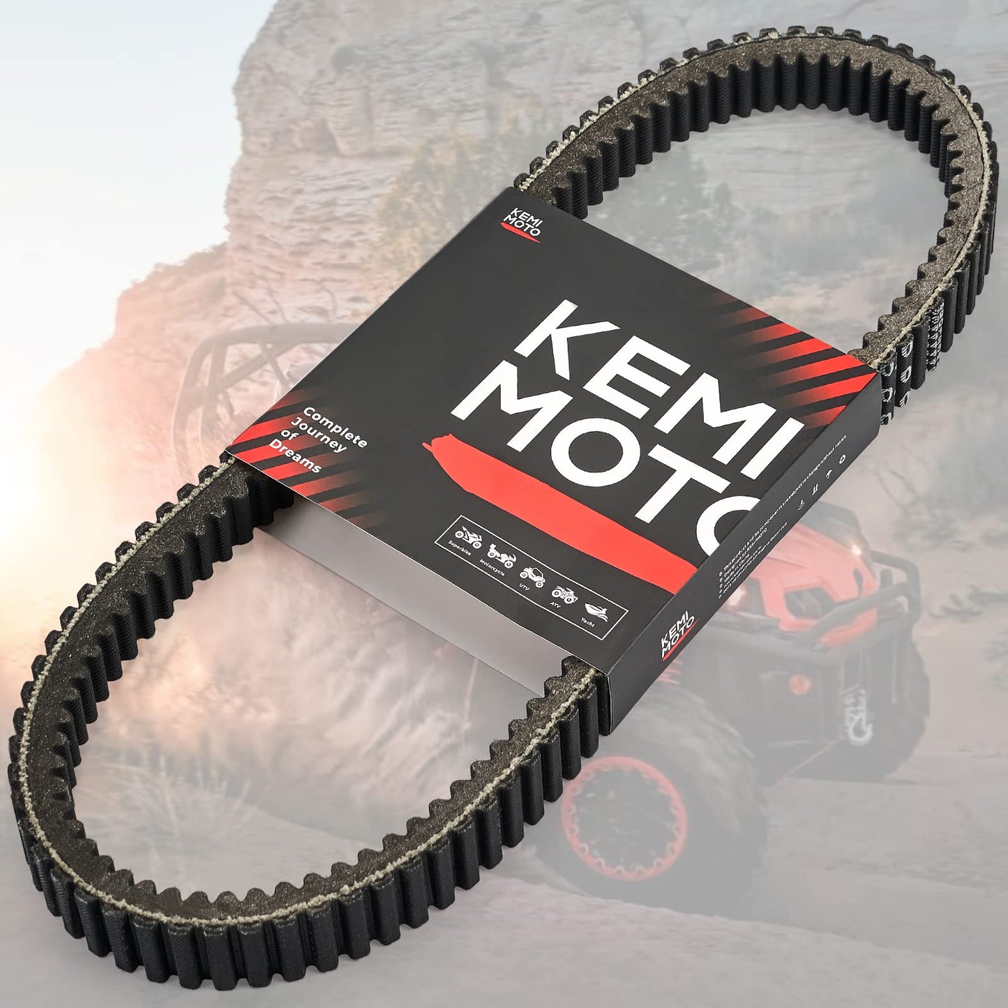 Kemimoto CVT Drive Belt for Can‑Am Maverick Commander Outlander Renegade