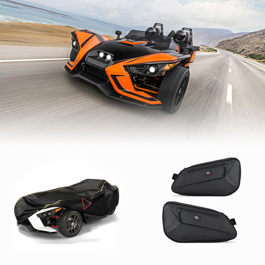Full Cover & 2pcs Side Door Bags for Polaris Slingshot