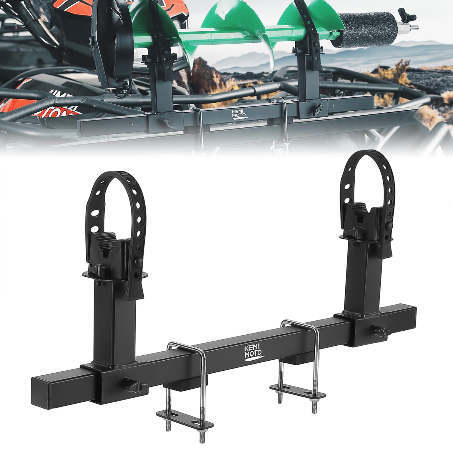 Kemimoto Universal U-Bolt Tool Holder for 0.79–1.77in Square Tube