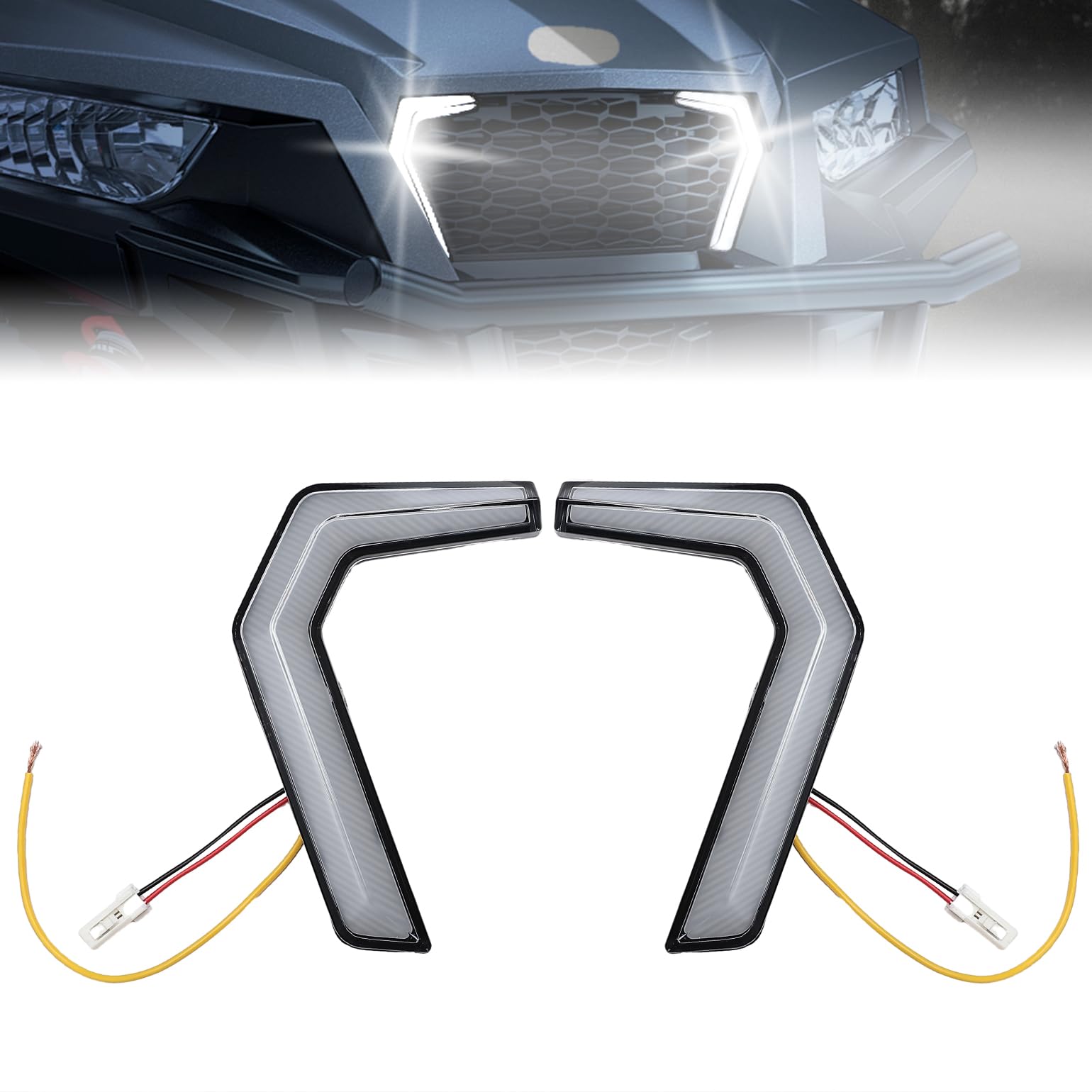 Kemimoto Fang Accent Turn Signal 2-Pack for Polaris 1000 2016‑2024