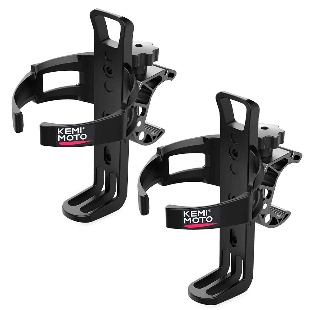 Kemimoto Universal Cup Holder Metal Clamp Adjustable Fit