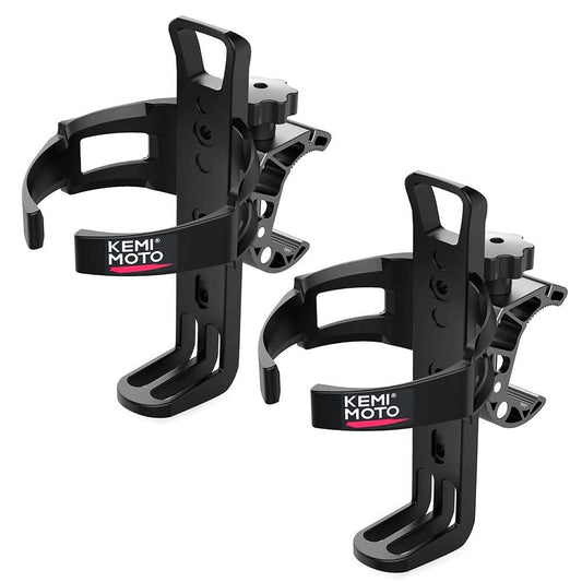 Kemimoto Universal Cup Holder Metal Clamp Adjustable Fit