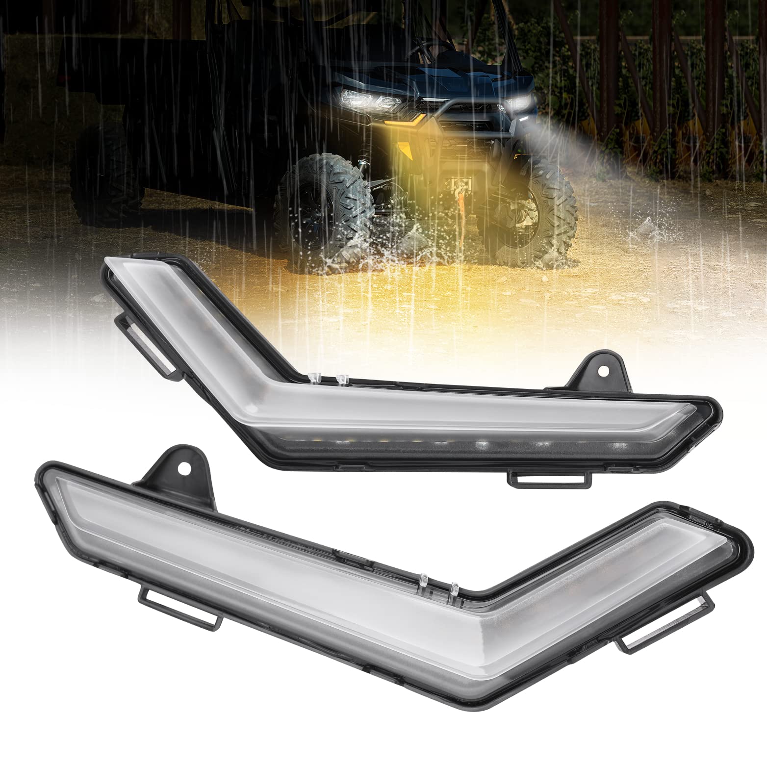 Kemimoto LED DRL Front Signal Light for Can‑Am Defender