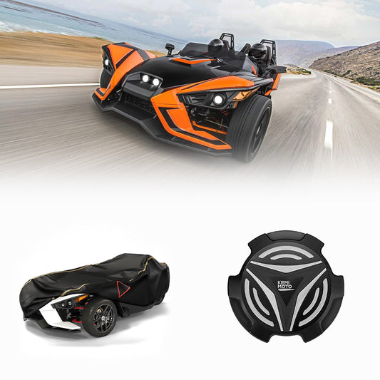 Kemimoto Full Cover & Aluminum Gas Cap for Polaris Slingshot