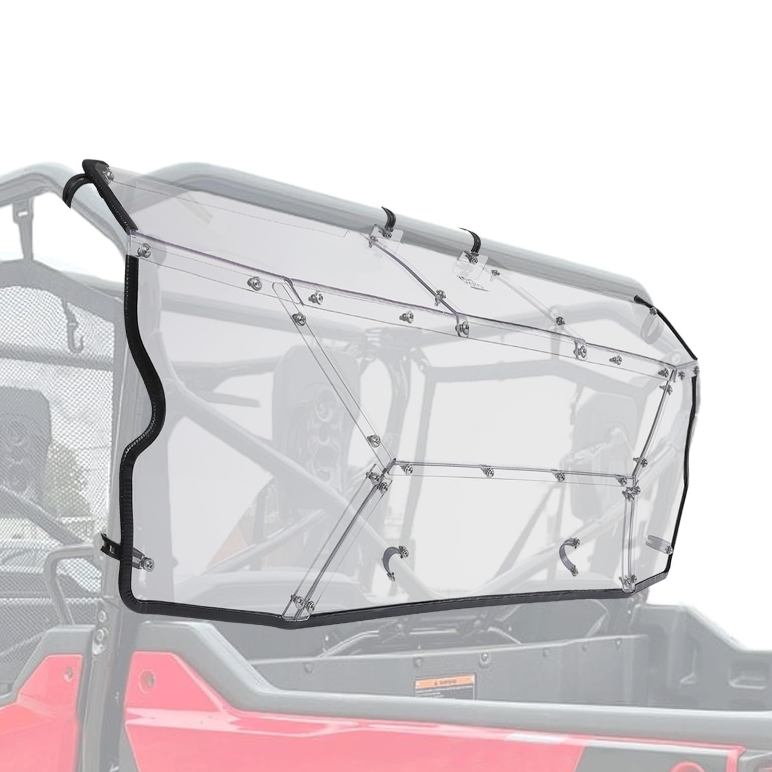 Kemimoto Rear Windshield for Pioneer 1000-6 UV Resistant