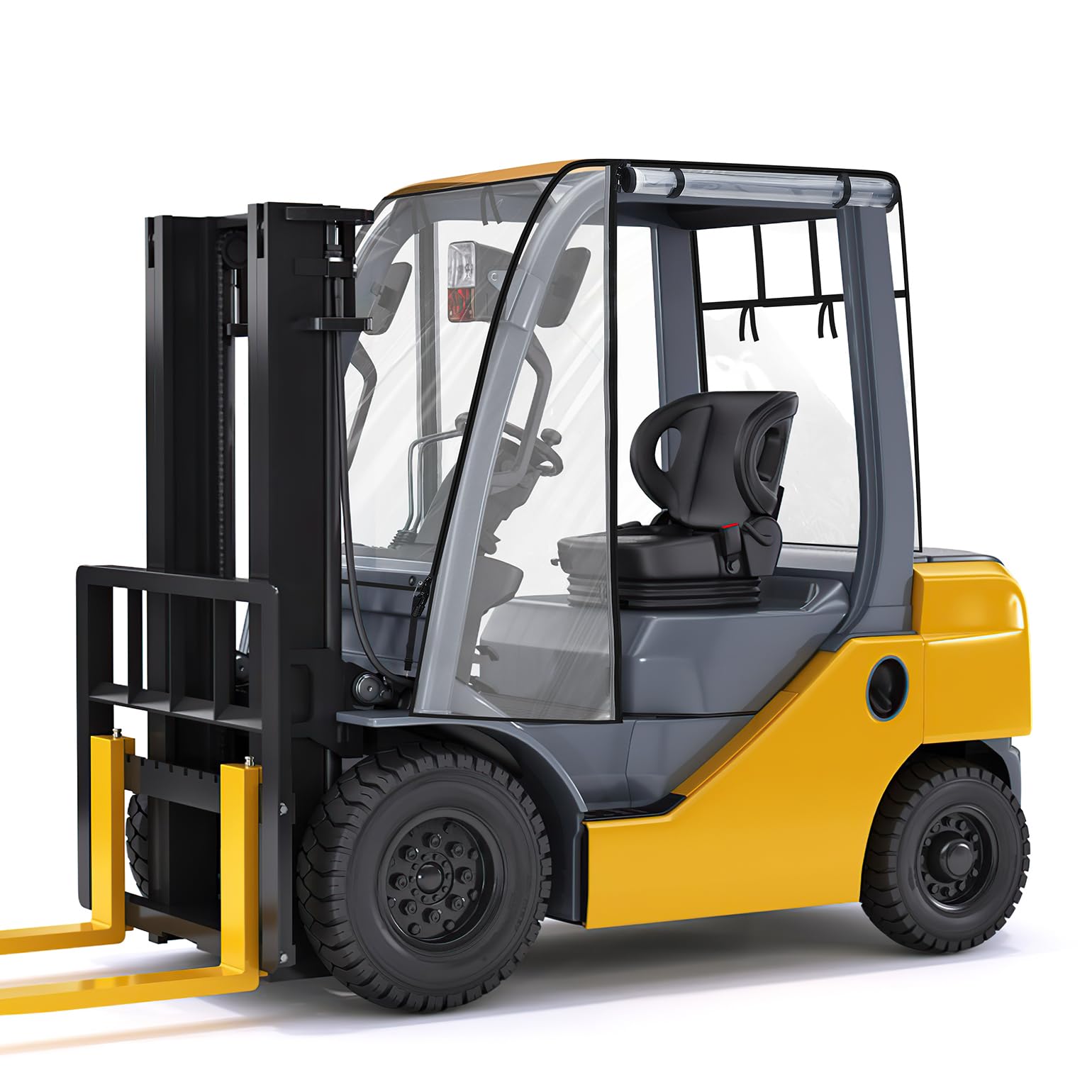 Kemimoto Universal Clear Forklift Cab Enclosure 8000 lb Capacity