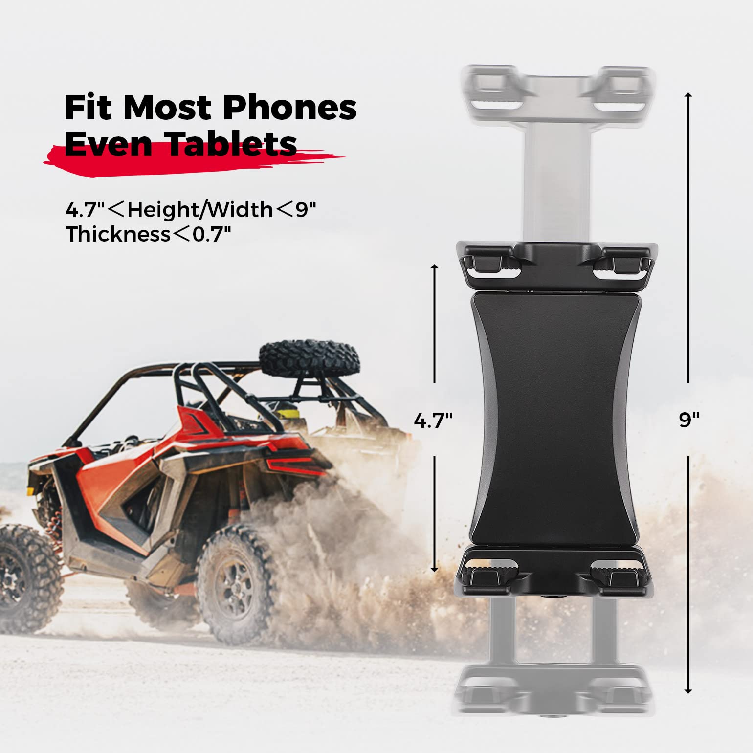 Kemimoto Universal Phone Holder for Roll Bar