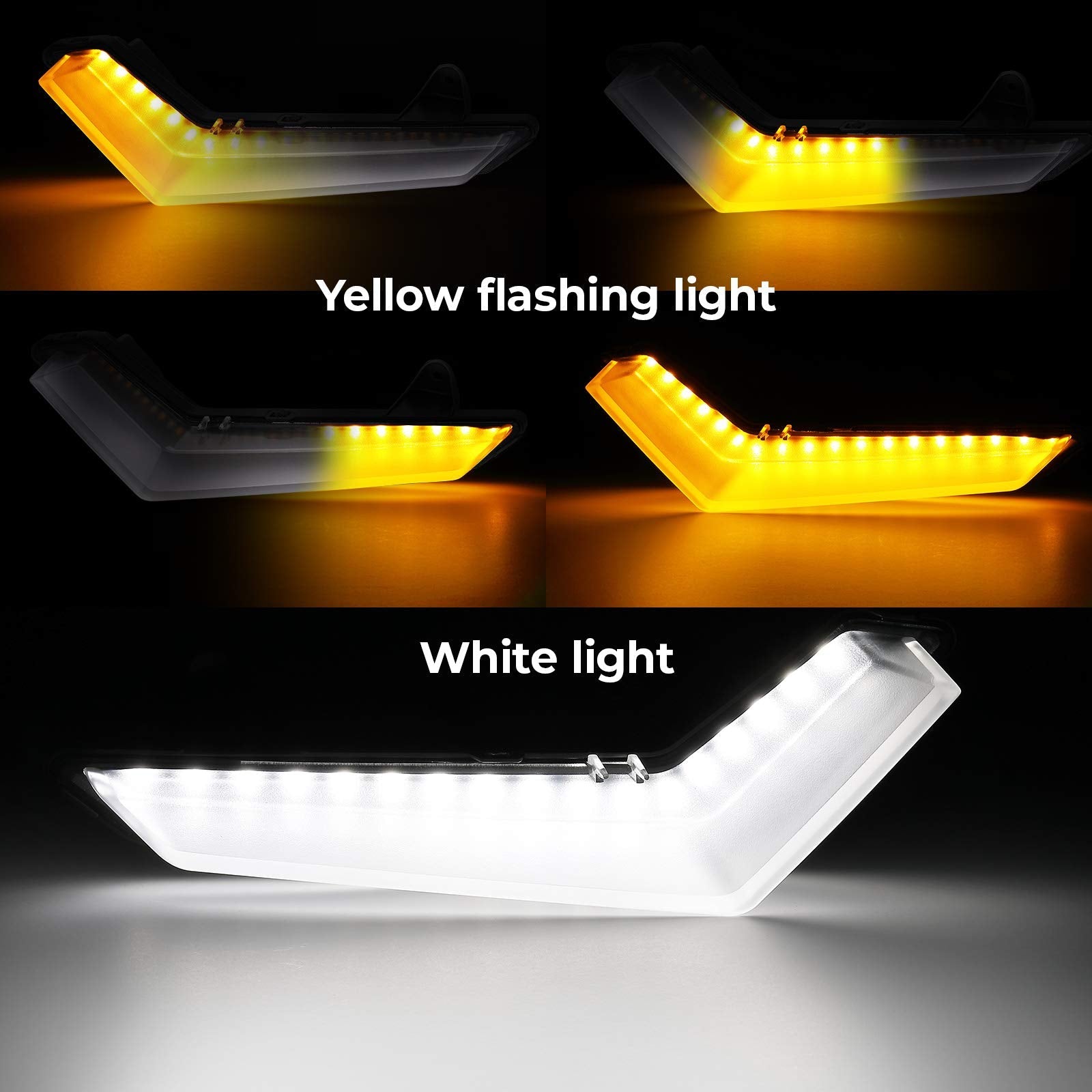 Kemimoto LED DRL Front Signal Light for Can‑Am Defender