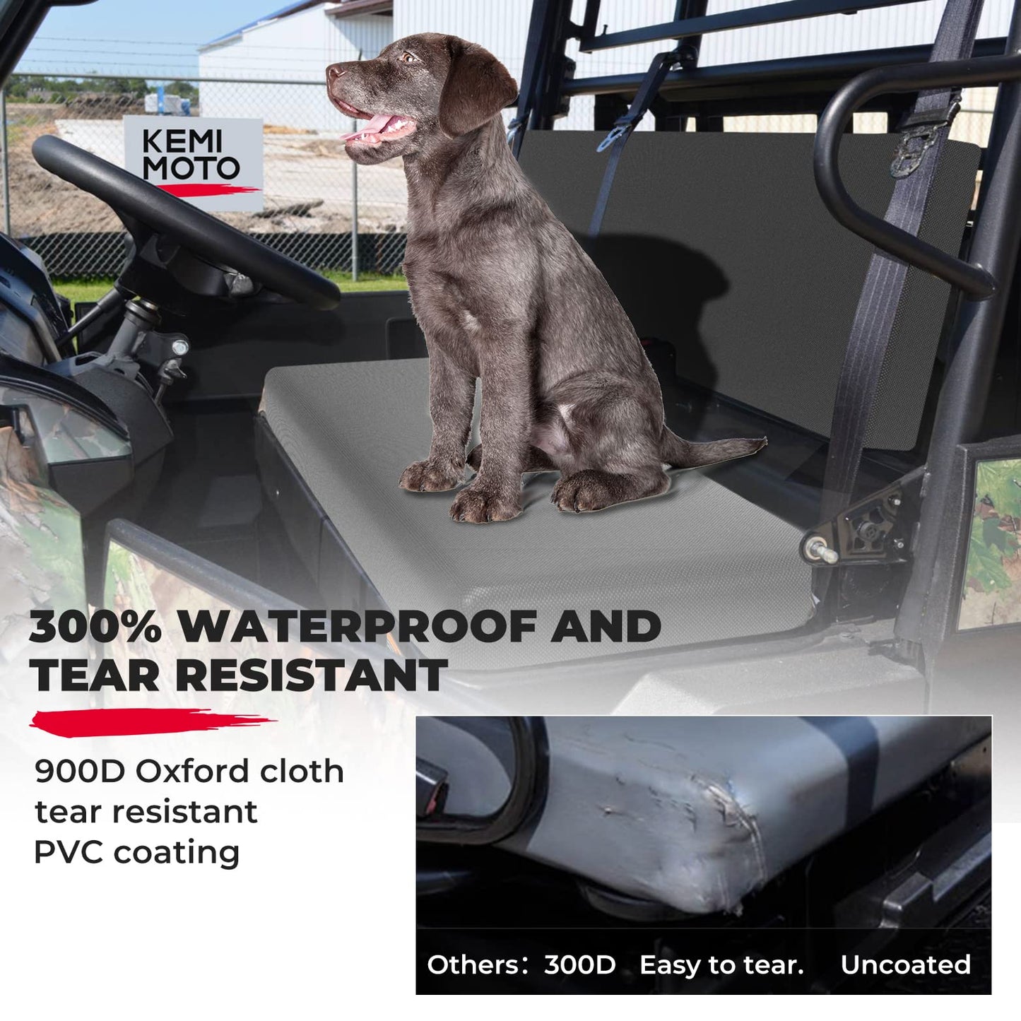 Kemimoto Front Bench Seat Cover for Kawasaki Mule