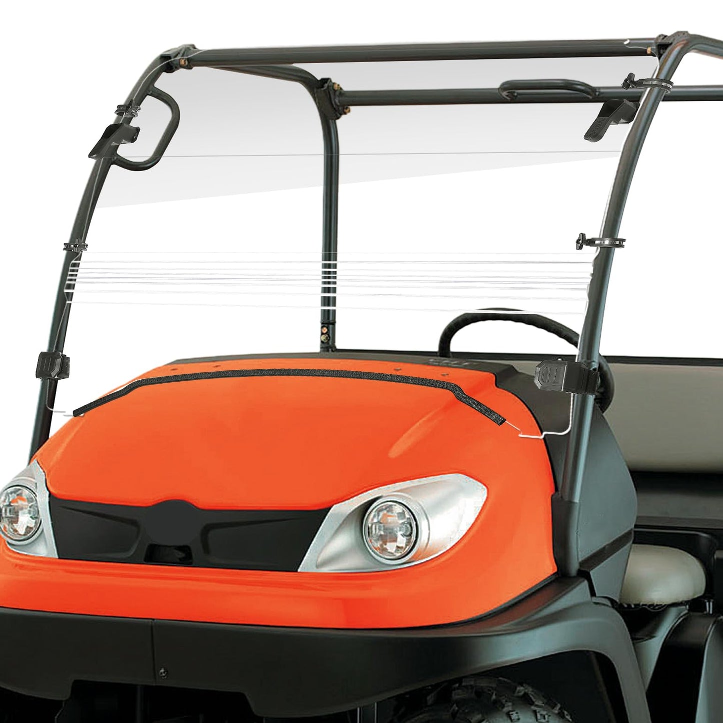 Kemimoto Front Windshield Scratch Resistant for Kubota RTV 400/500/520