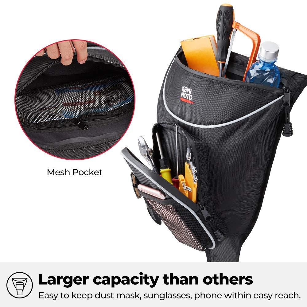 Kemimoto 1680D High Density Center Seat Bag for Polaris RZR