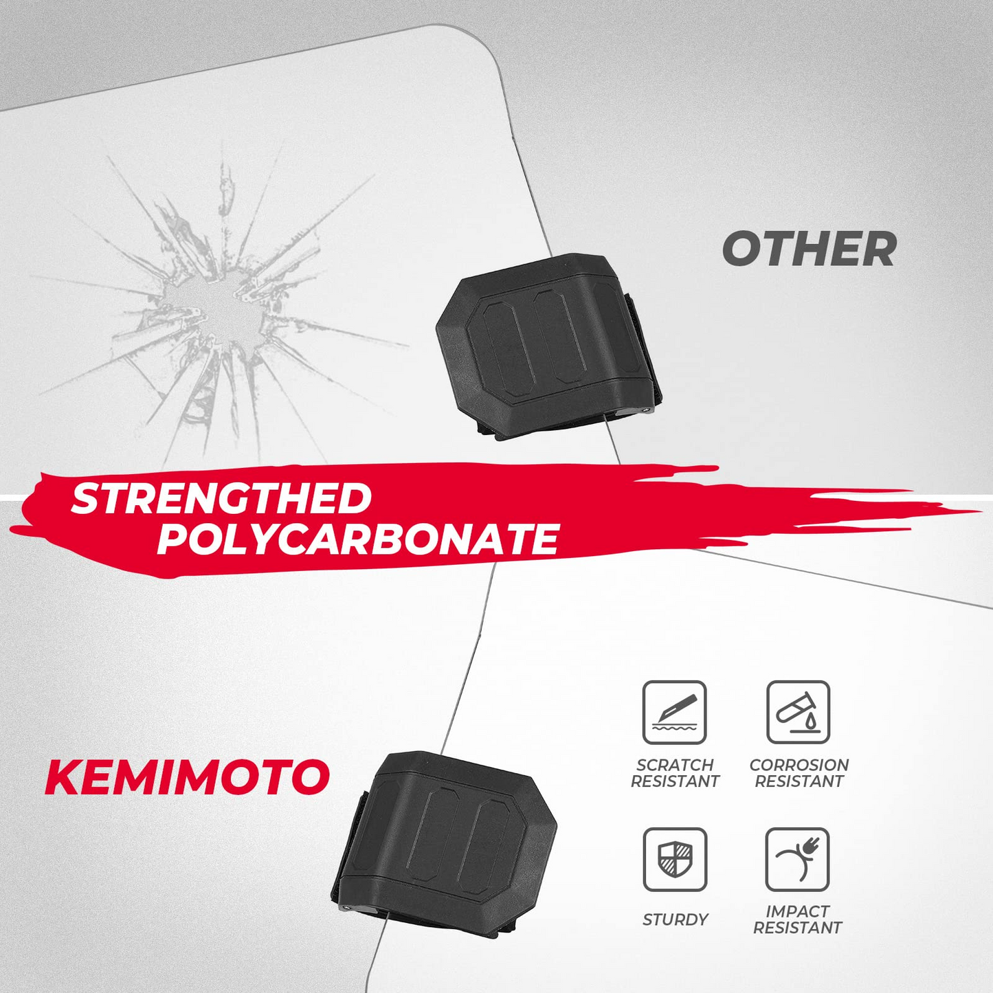 Kemimoto Front Half Windshield for Can‑Am Maverick X3