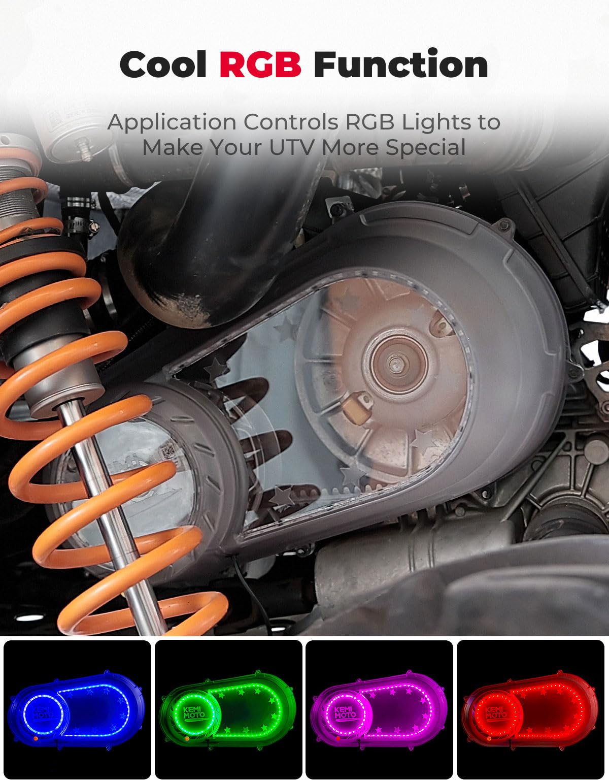 Kemimoto Outer Clutch Cover with RGB Lights