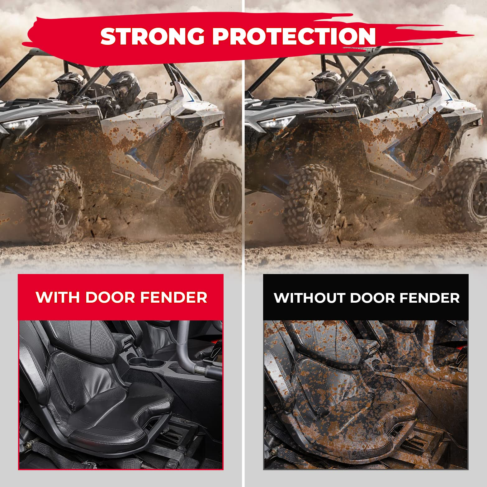 Kemimoto Lower Door Panels Kit for Polaris RZR XP 2020-2024
