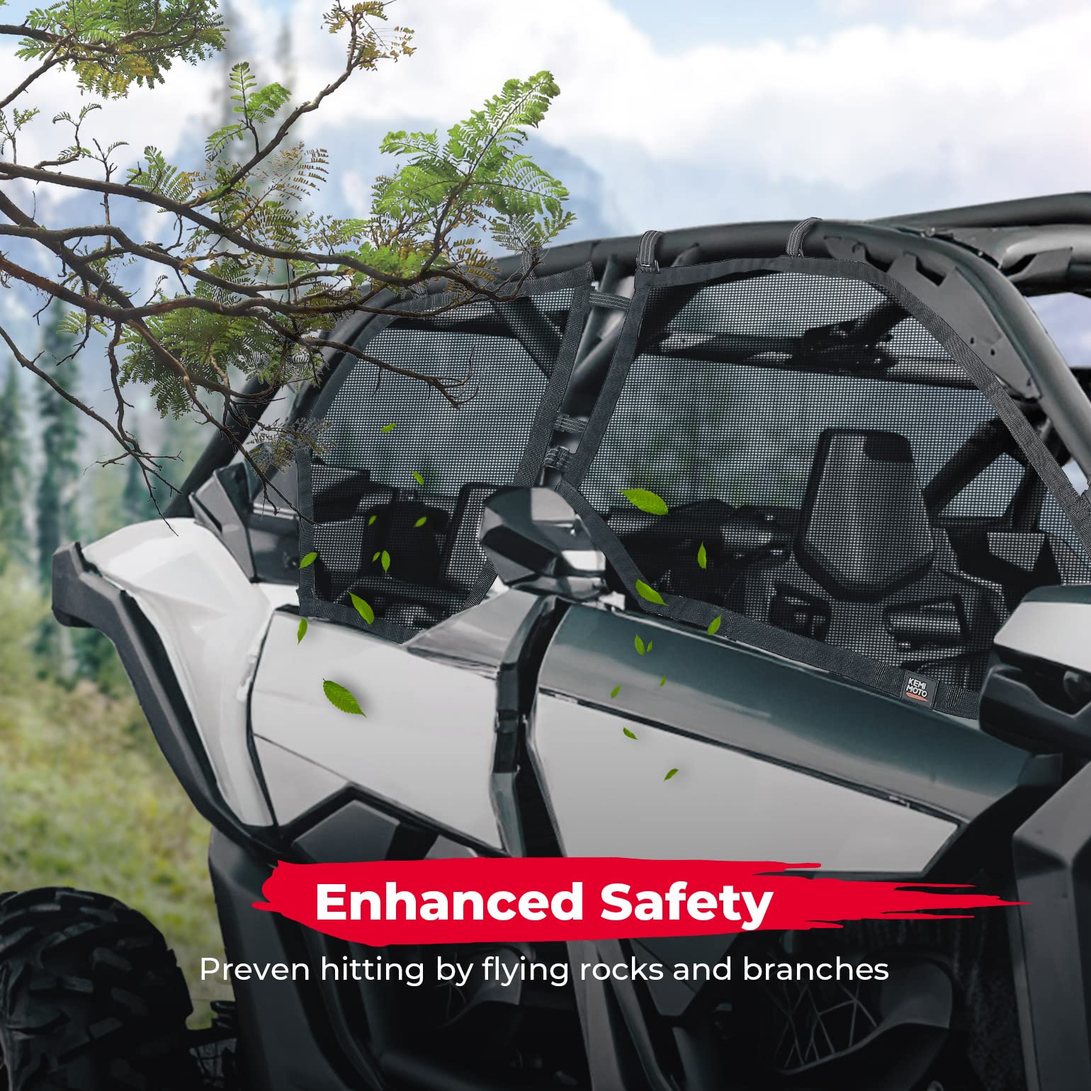 Kemimoto Window Nets Set of Four for Maverick X3 MAX