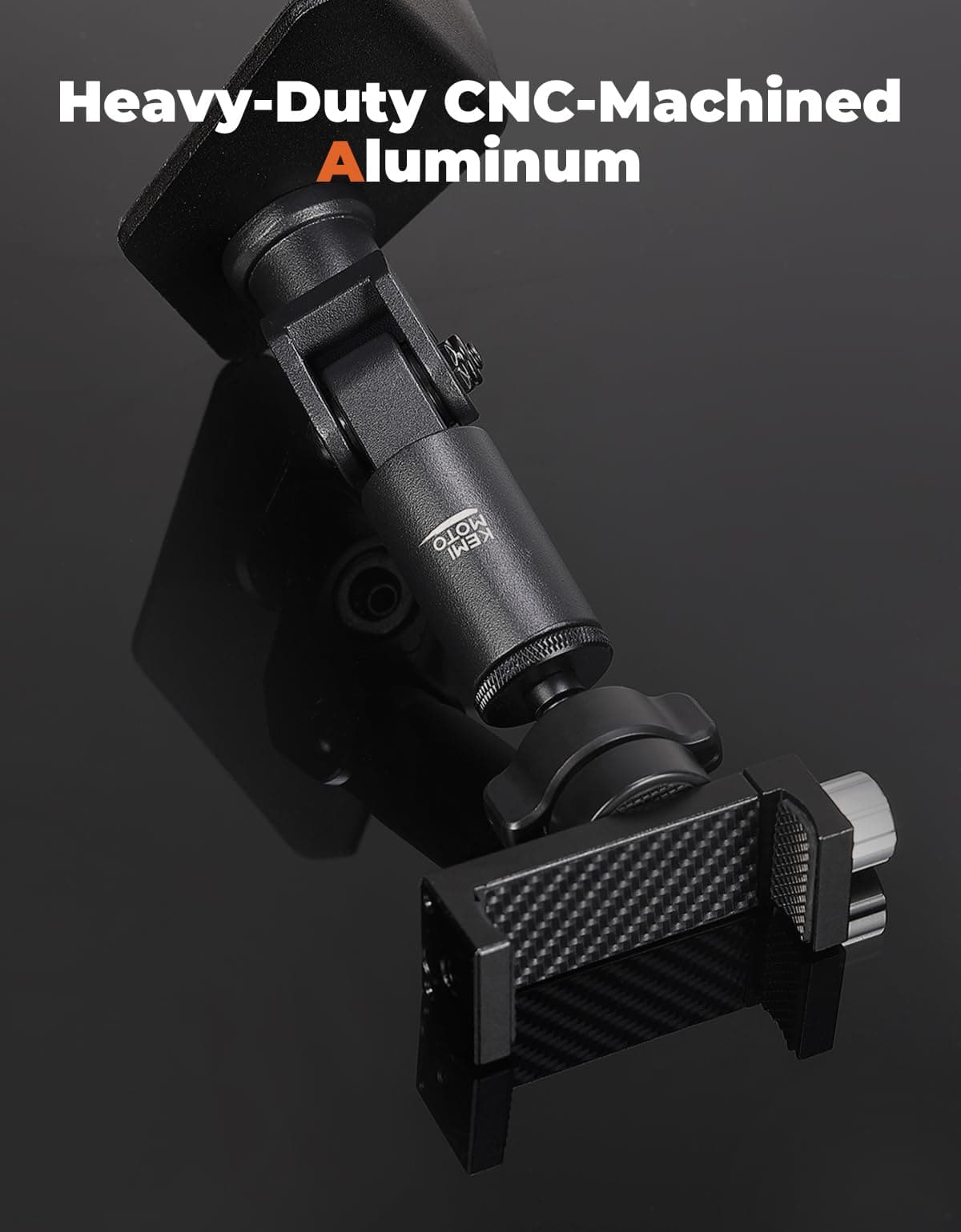 Kemimoto 360° Adjustable CNC Phone Mount for Can‑Am Maverick X3/MAX
